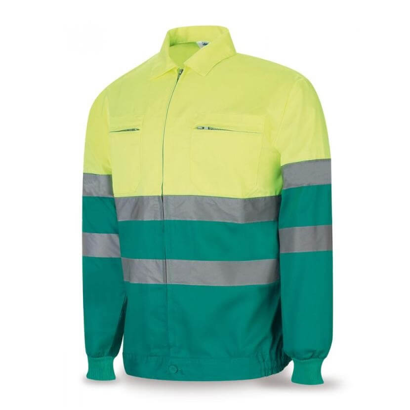 Cazadora alta visibilidad tergal amarillo/verde 388-CFY/V - Referencia 388CFXYFV